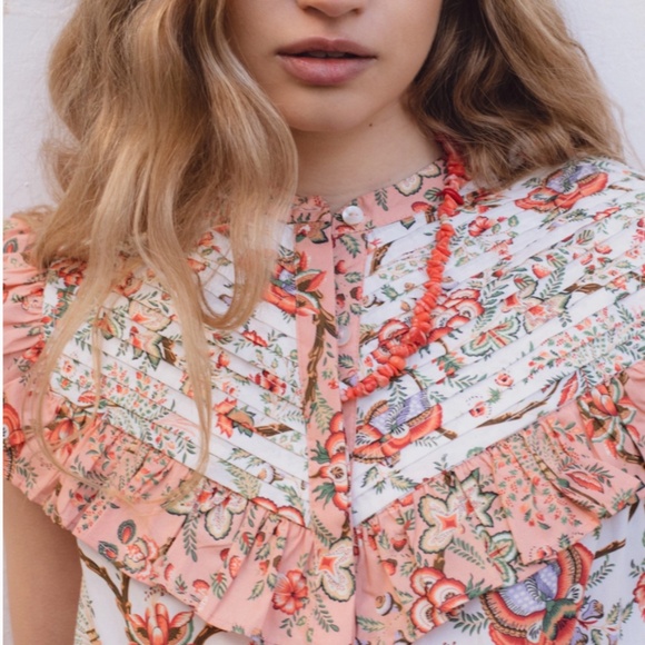 PRE-ORDER: Victoria Blouse Pink - Picture 5 of 5